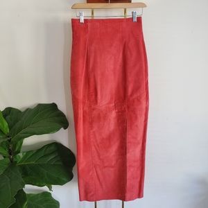 Vintage 80s Suede Skirt